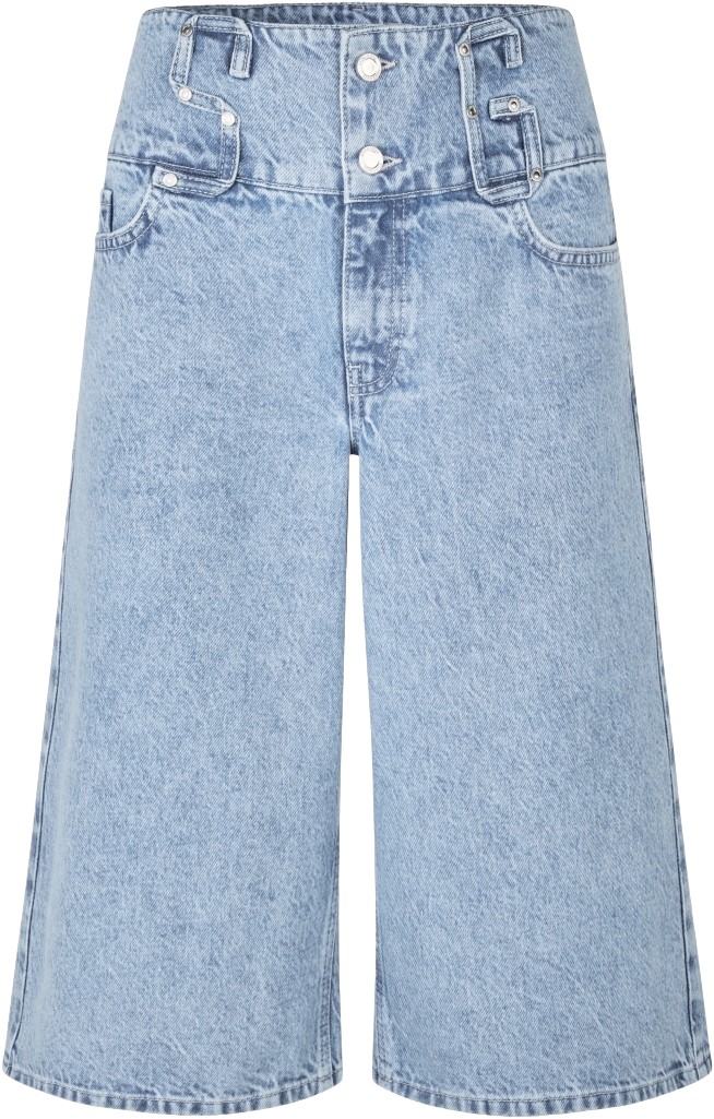 2514 Light Wash Denim, Logoed Loop Jorts